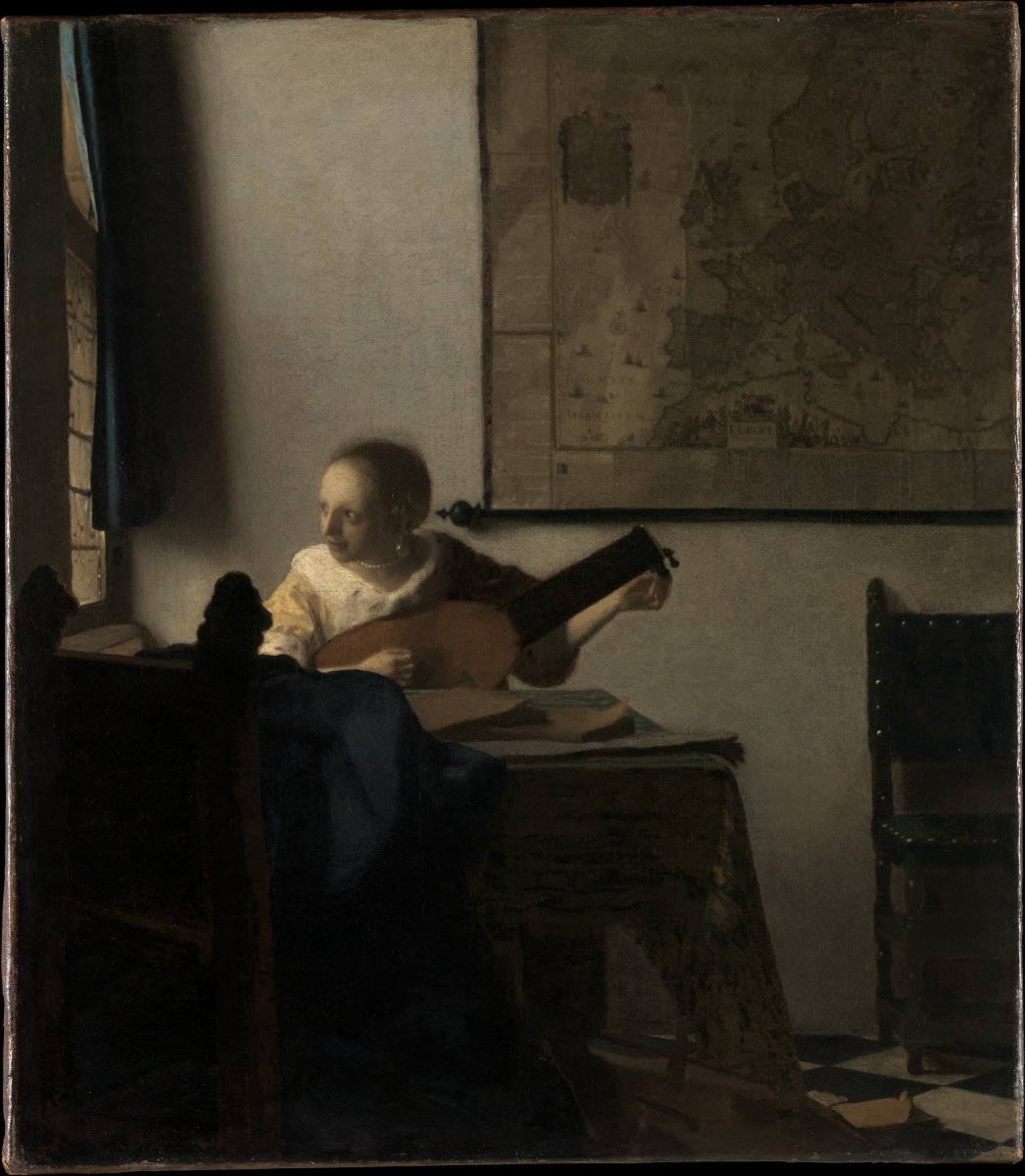 Young Woman with a Lute von Johannes Vermeer