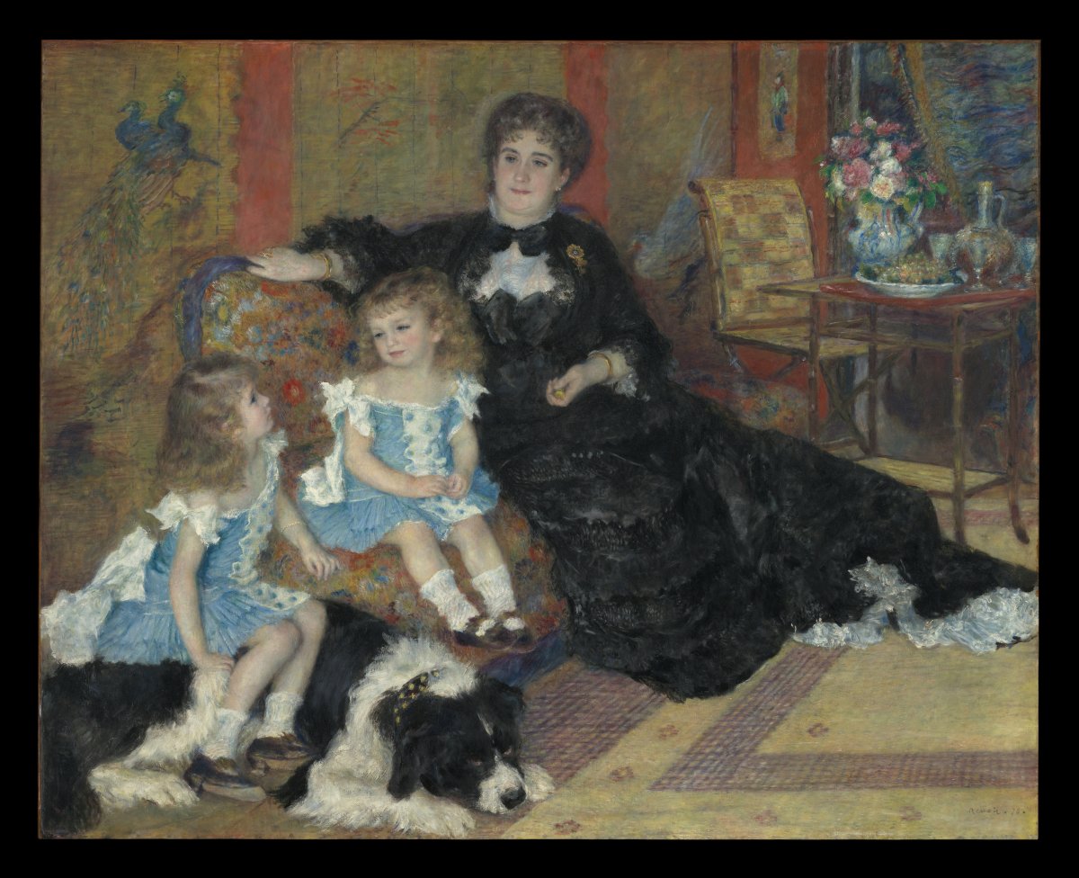 Mme. Charpentier and Her Children von Auguste Renoir