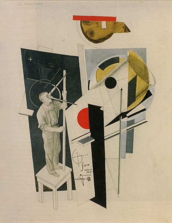 1922. Татлин за работой — коллаж Эль Лисицкого von El Lissitzky