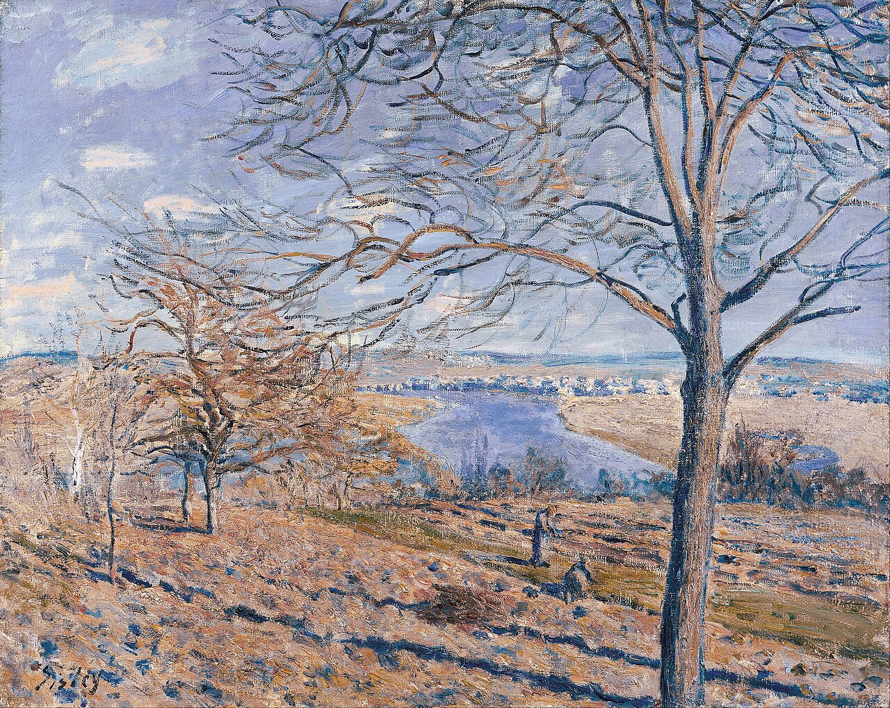 Banks of the Loing - Autumn Effect, 1881 von Alfred Sisley