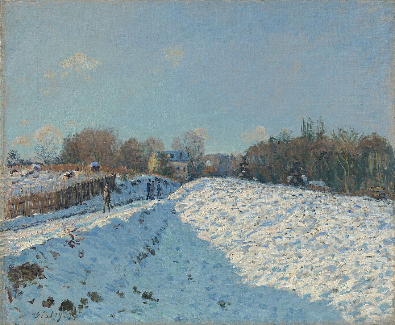 Snow Effect in Louveciennes von Alfred Sisley