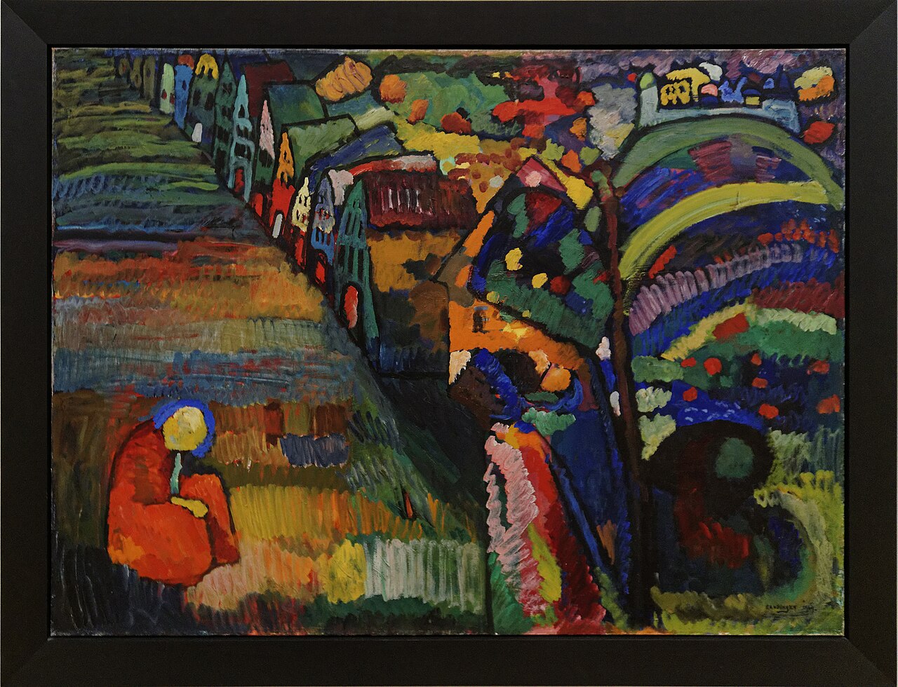 Amsterdam - Stedelijk Museum - Wassily Kandinsky (Василий Васильевич Кандинский) (1866-1944) - Painting with Houses (A 1740) 1909 von Txllxt TxllxT