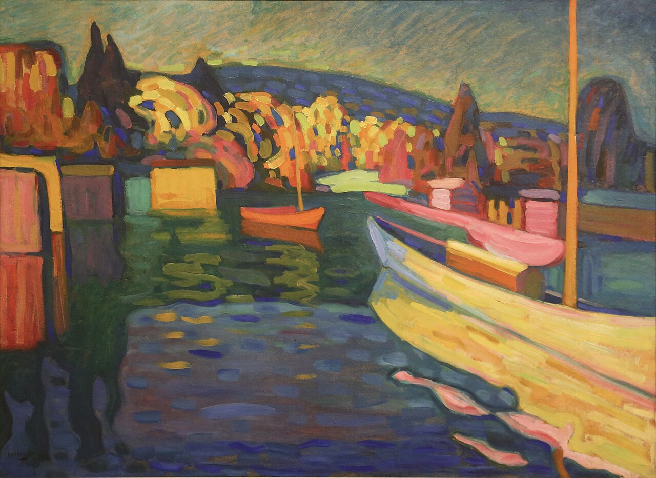 Autumn Landscape with Boats by Wassily Kandinsky (1866-1944) von Paradise Chronicle