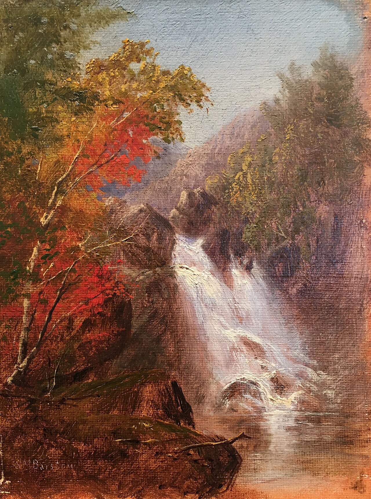 autumn-waterfall von Susie M. Barstow