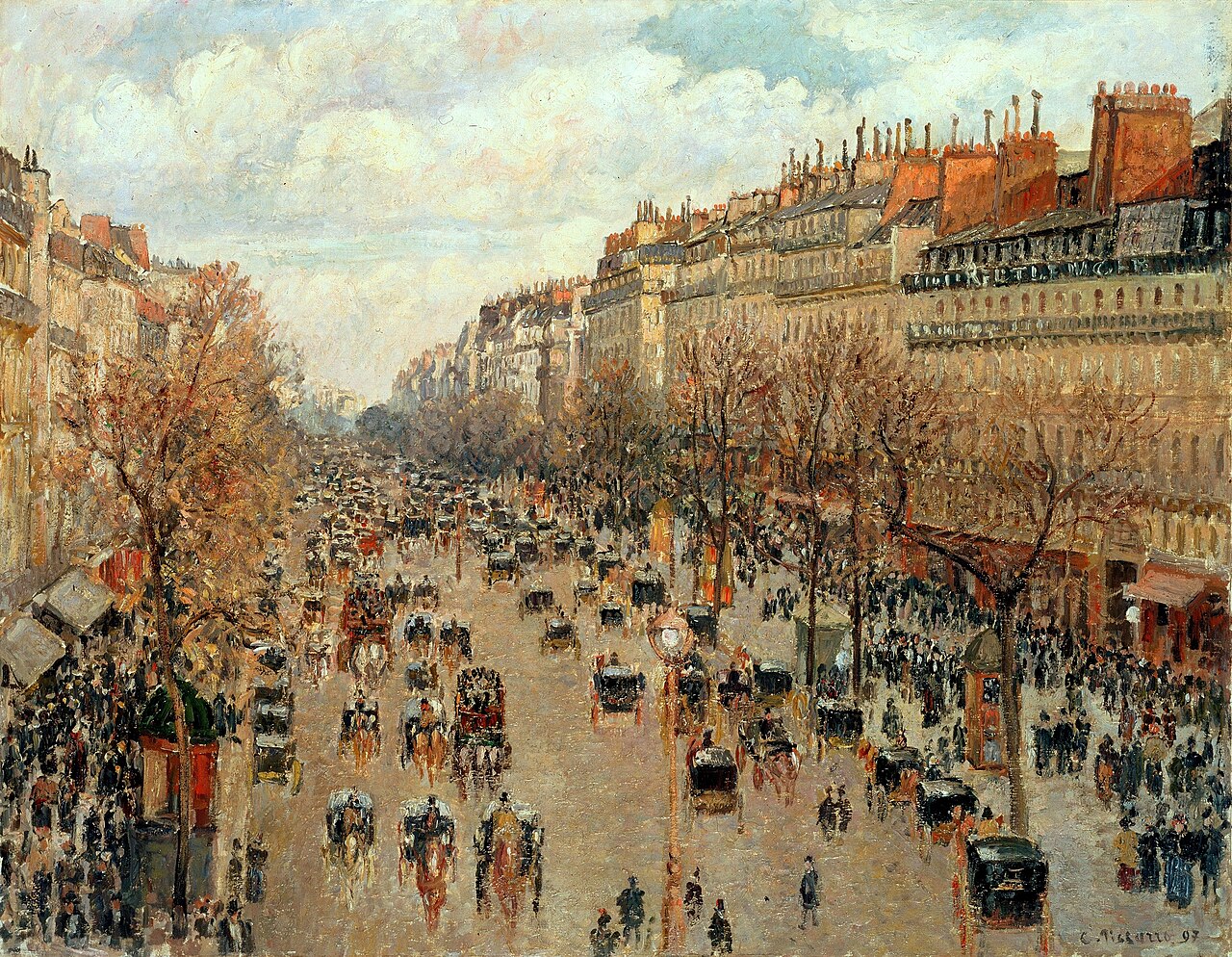 Boulevard Montmartre von Camille Pissarro