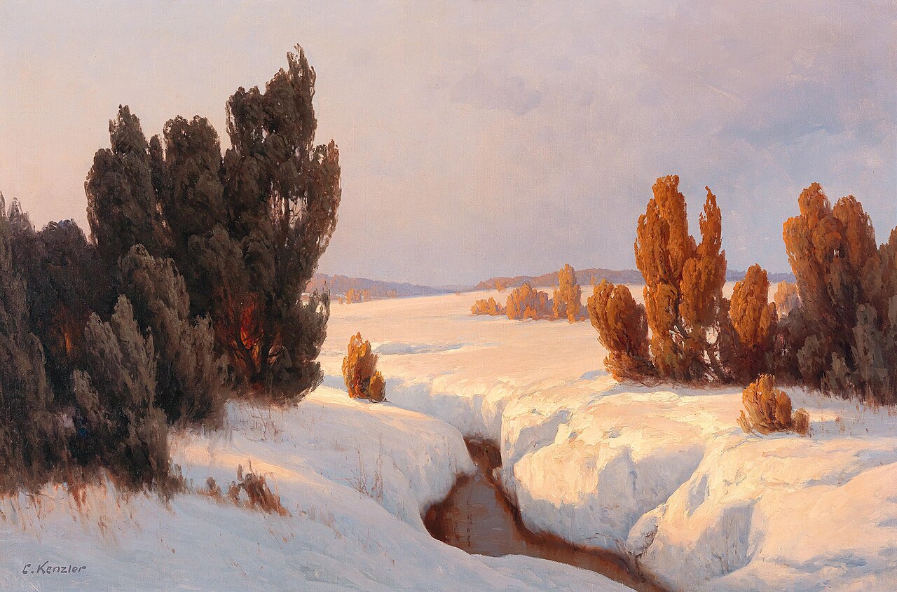 Winter Landscape in the Sun von Carl Kenzler
