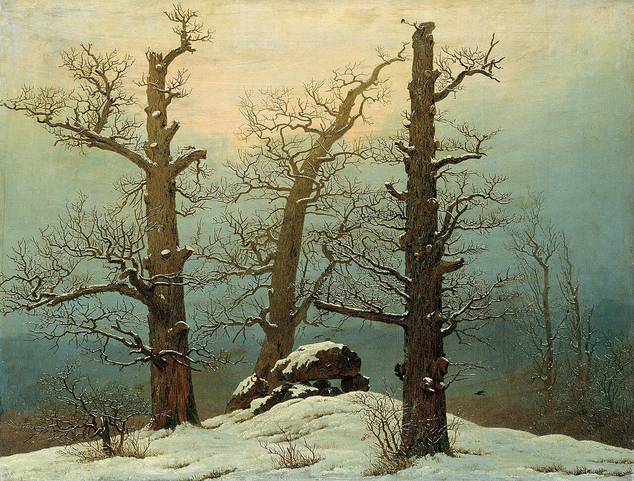 Cairn in Snow von Caspar David Friedrich