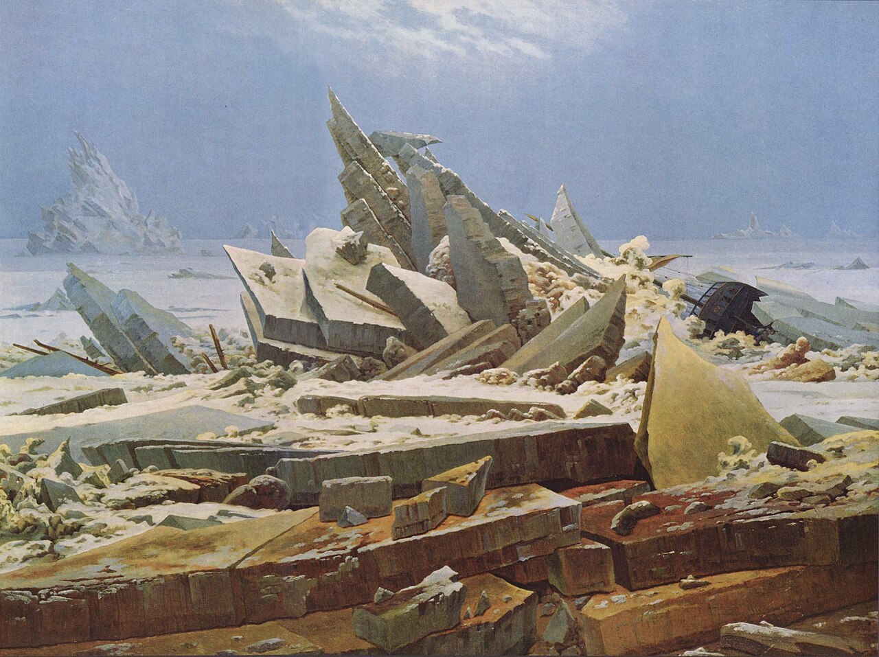 The Sea of Ice (The Wreck of Hope) von Caspar David Friedrich