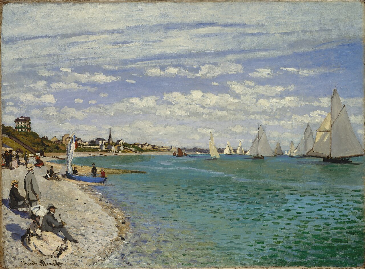 Regatta at Sainte-Adresse von Claude Monet