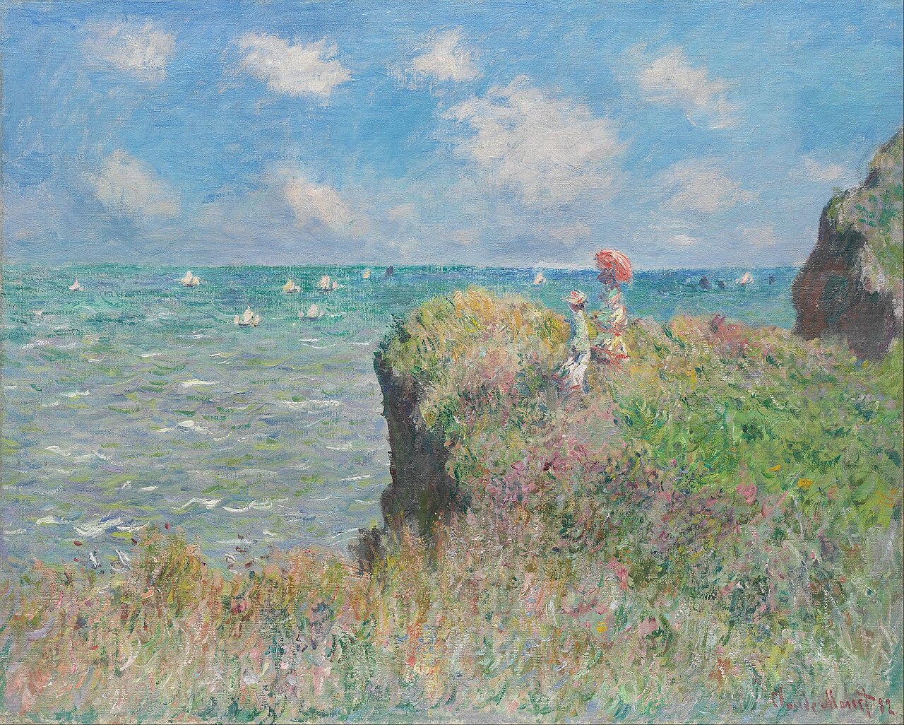 Cliff Walk at Pourville von unknown artist