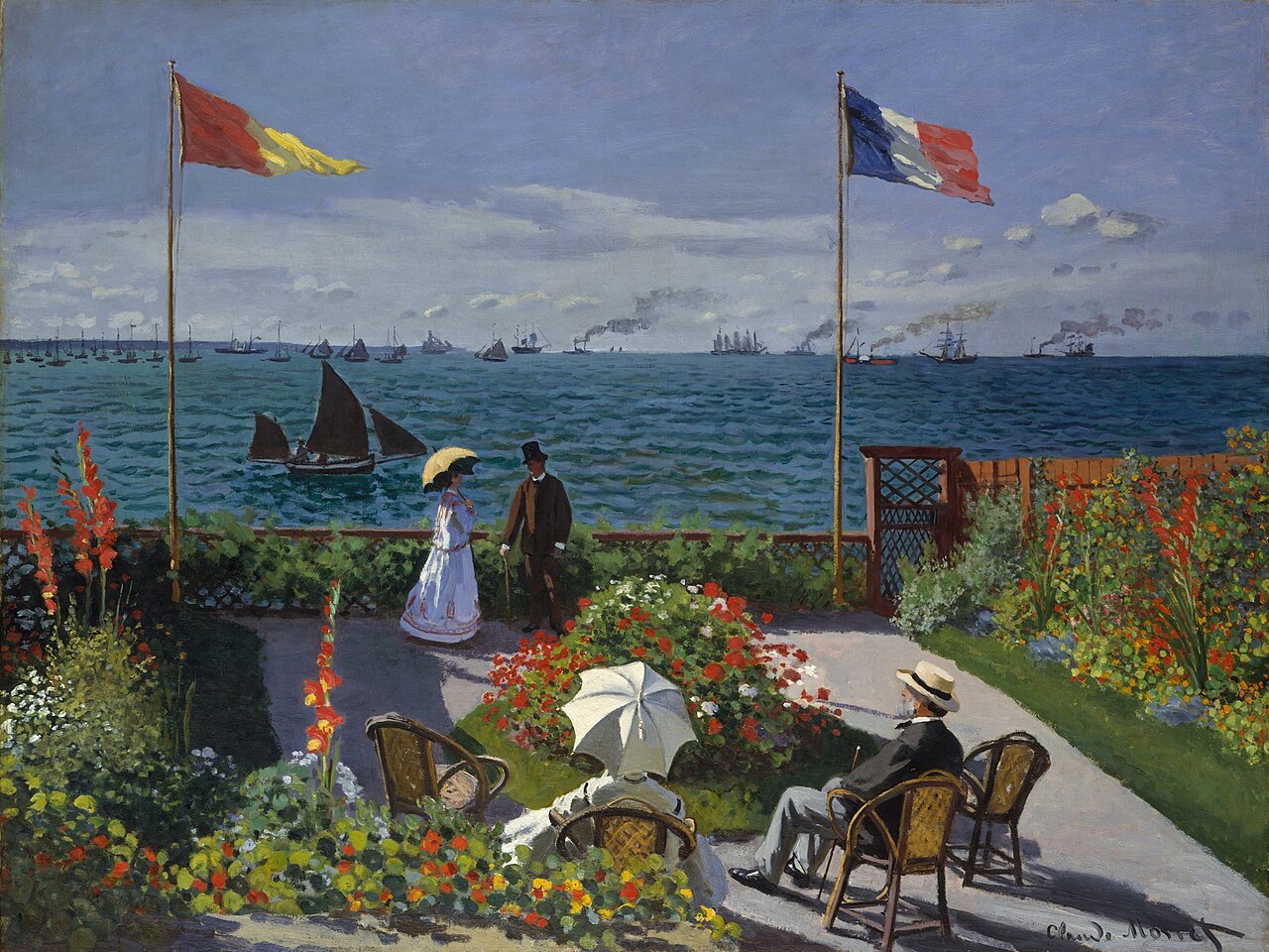 Garden at Sainte-Adresse von Claude Monet