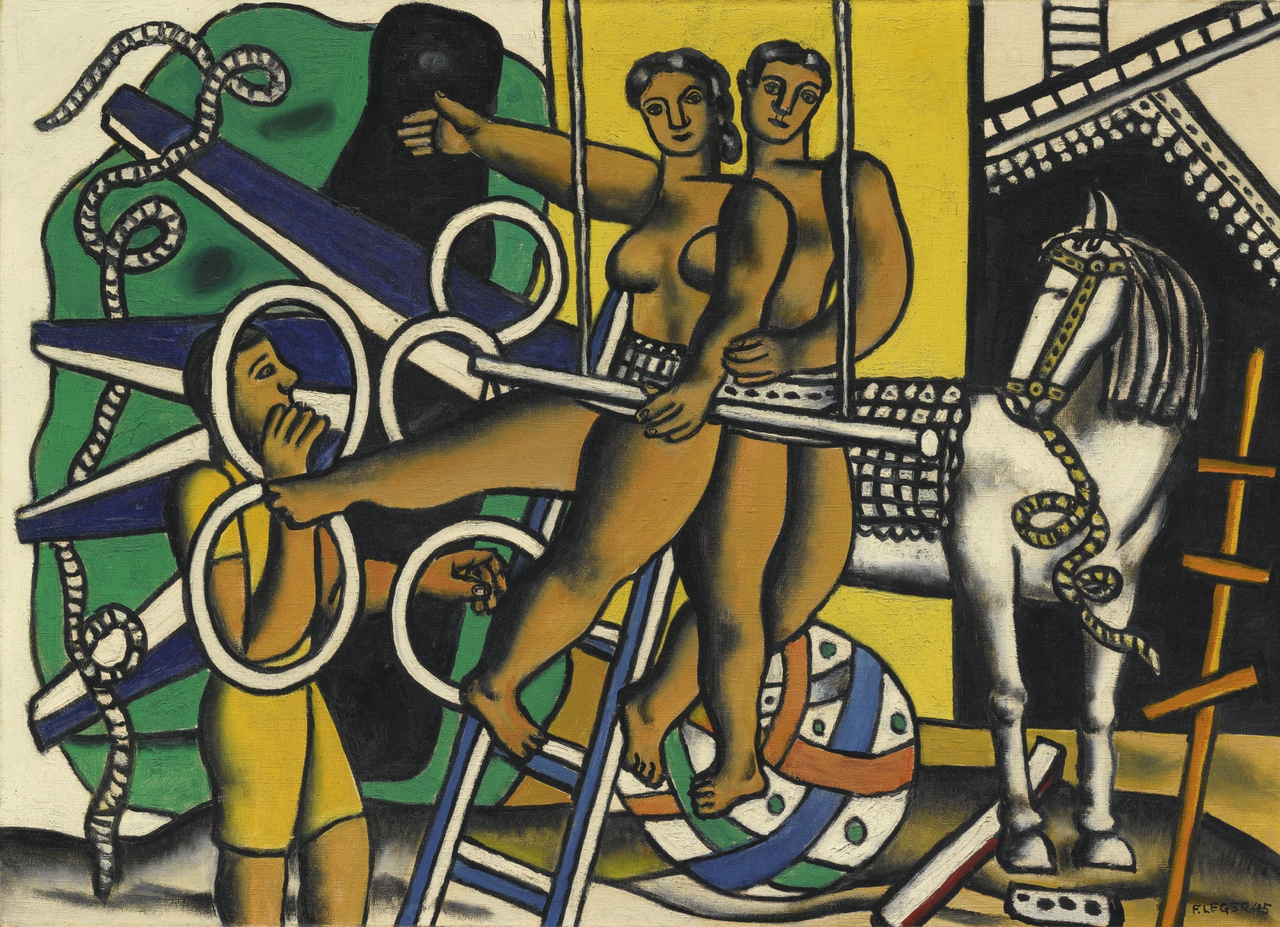 Composition au cheval blanc von Fernand Léger