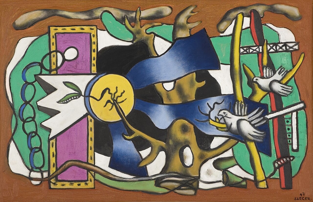 Composition de deux oiseaux von Fernand Léger