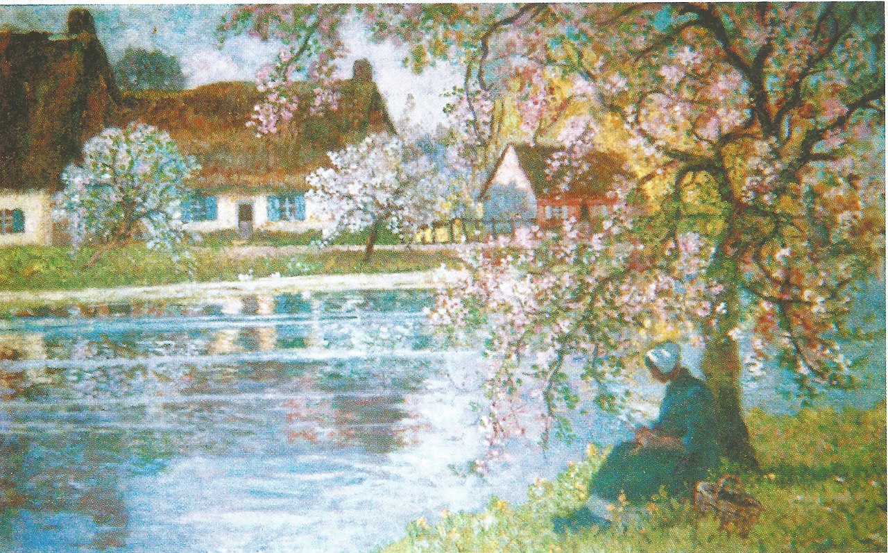 Eugène Chigot (French), Printemps en Normandie (Springtime in Normandy) von Eugène Henri Alexandre Chigot