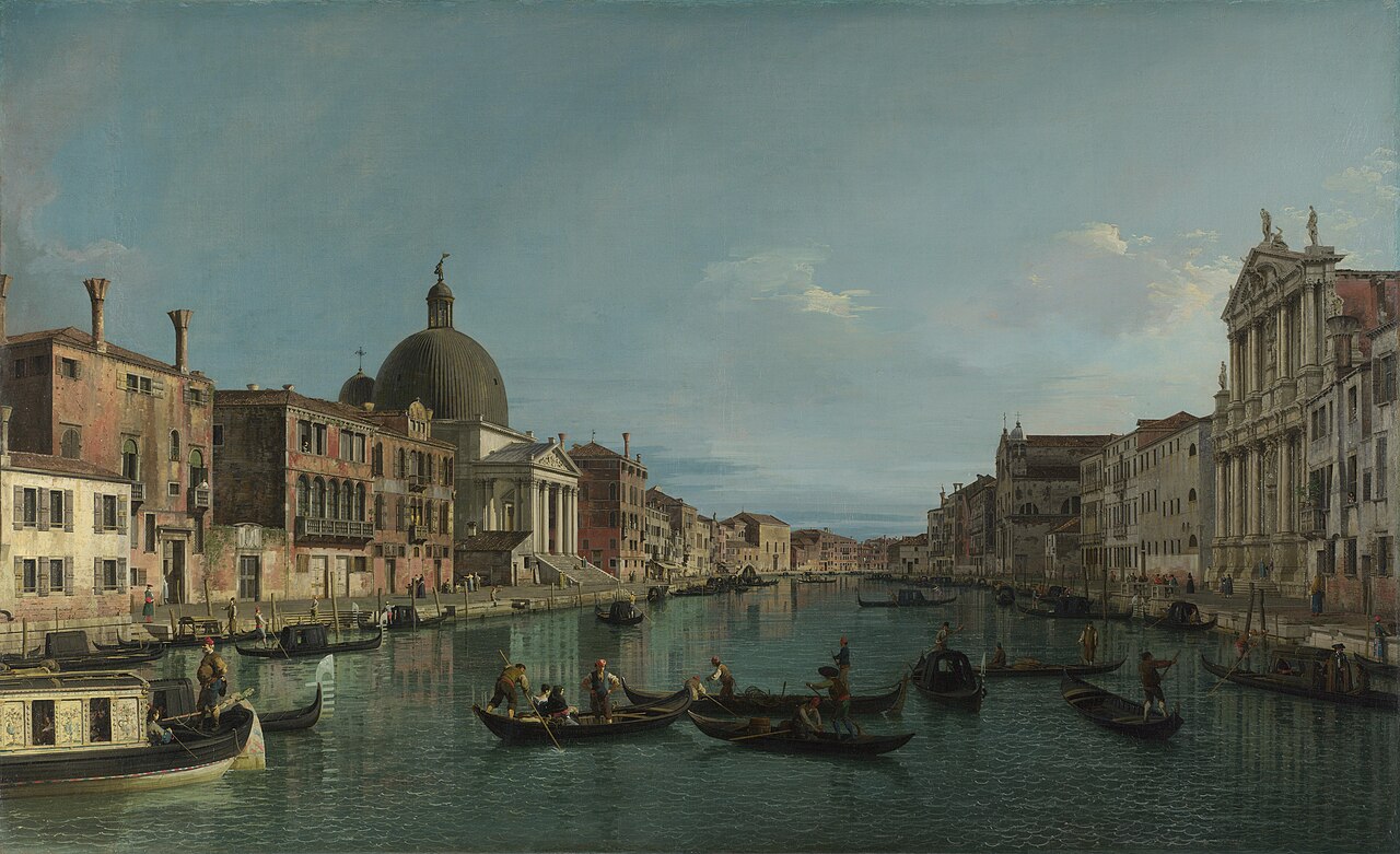 Venice: The Grand Canal with S. Simeone Piccolo von Canaletto