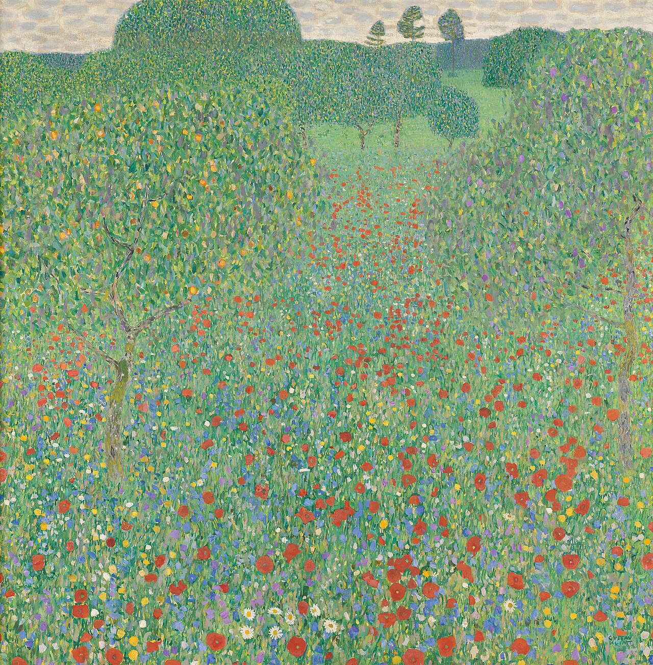 Poppy Field (Mohnfeld) von Gustav Klimt