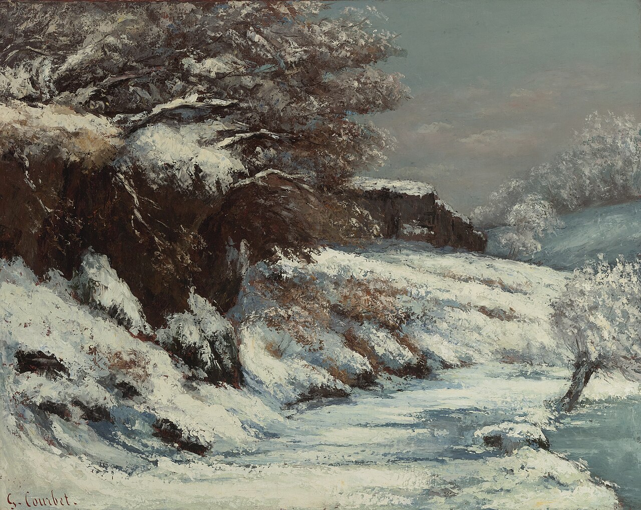 Effet de neige von Gustave Courbet