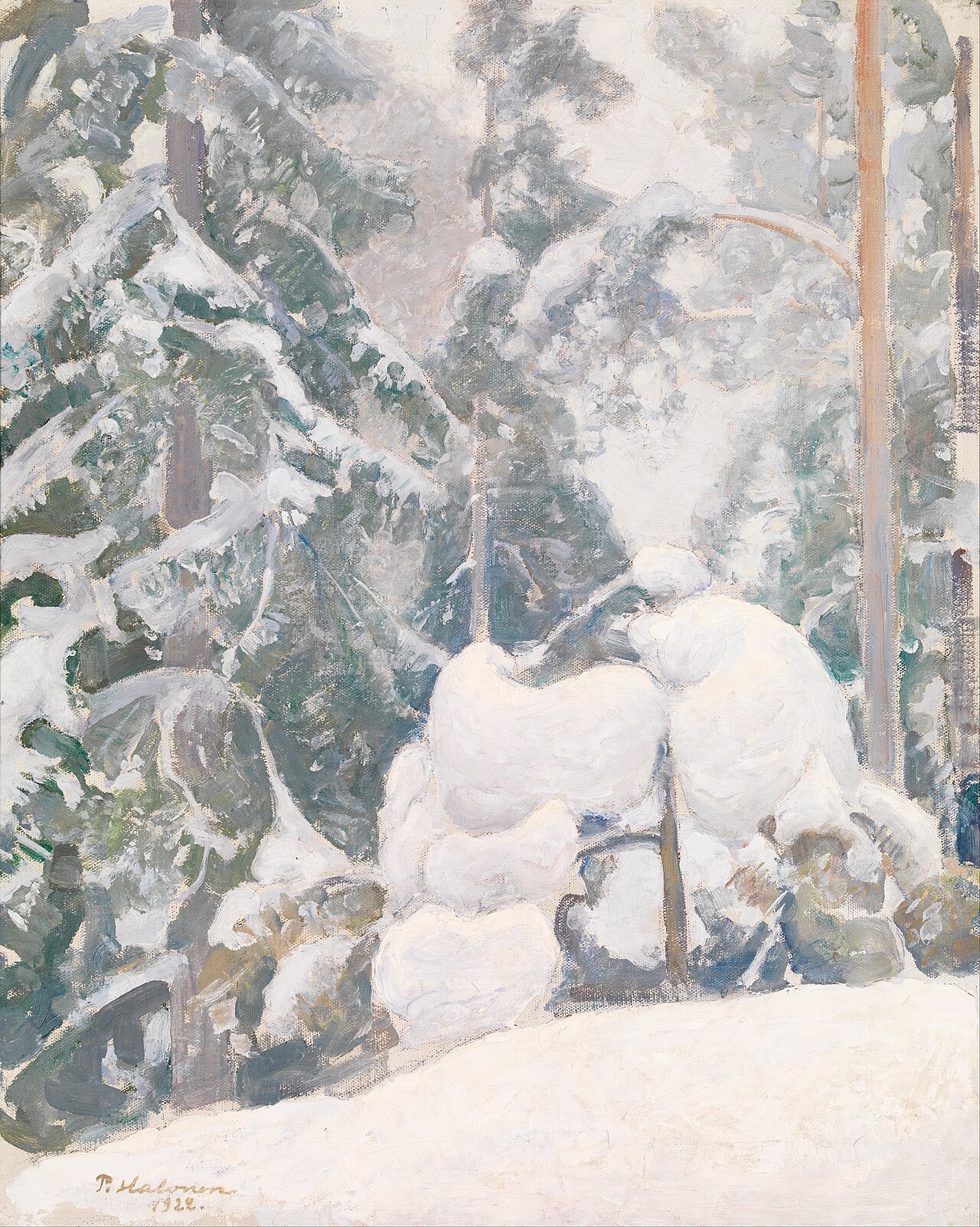 Winter landscape von Halonen, Pekka (1865 - 1933) (Finnish)