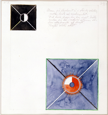 Hilma af Klint - 1917 - Atom Series - No 8 von Hilma af Klint
