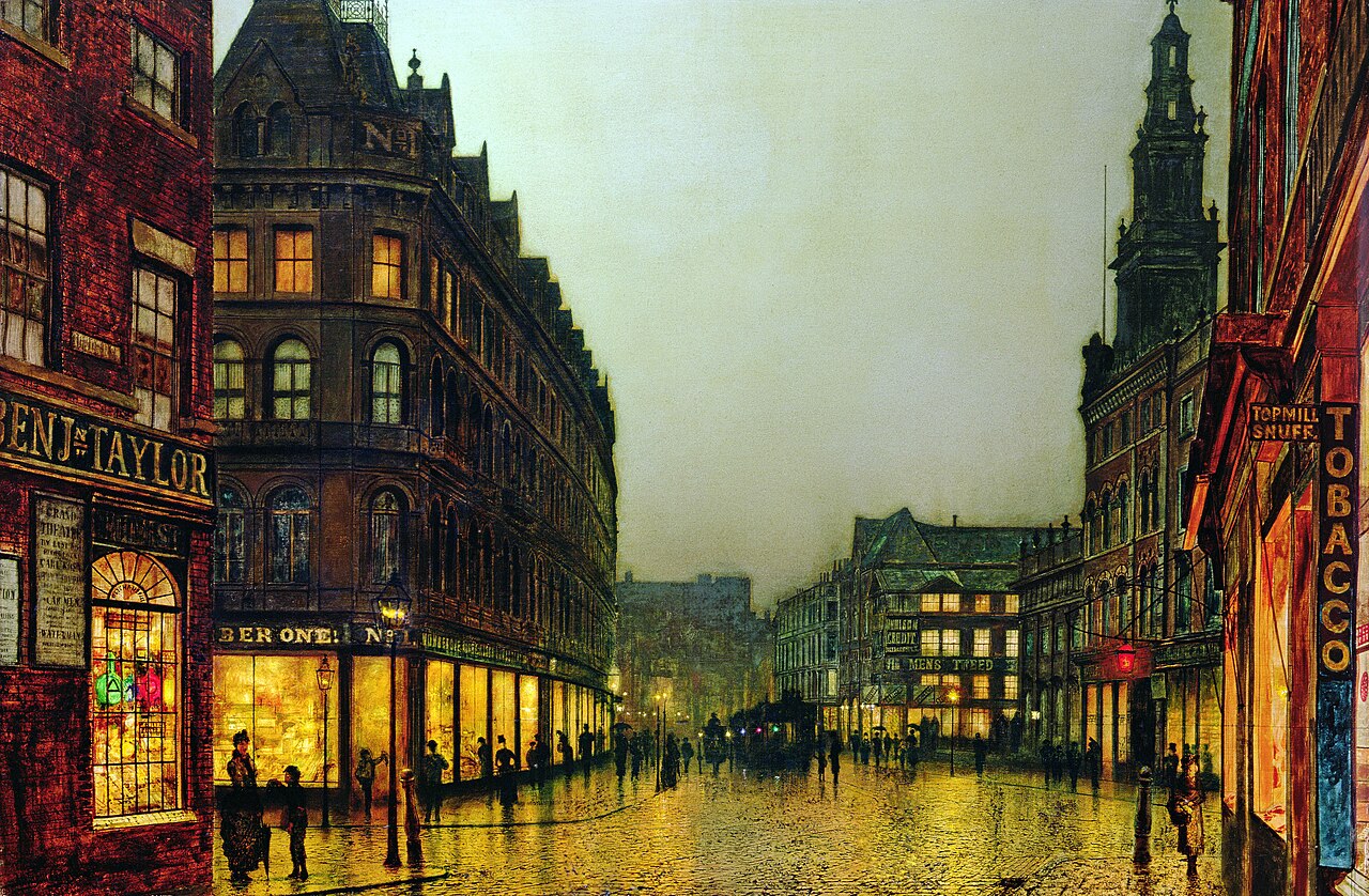 John Atkinson Grimshaw - Boar Lane, Leeds von John Atkinson Grimshaw