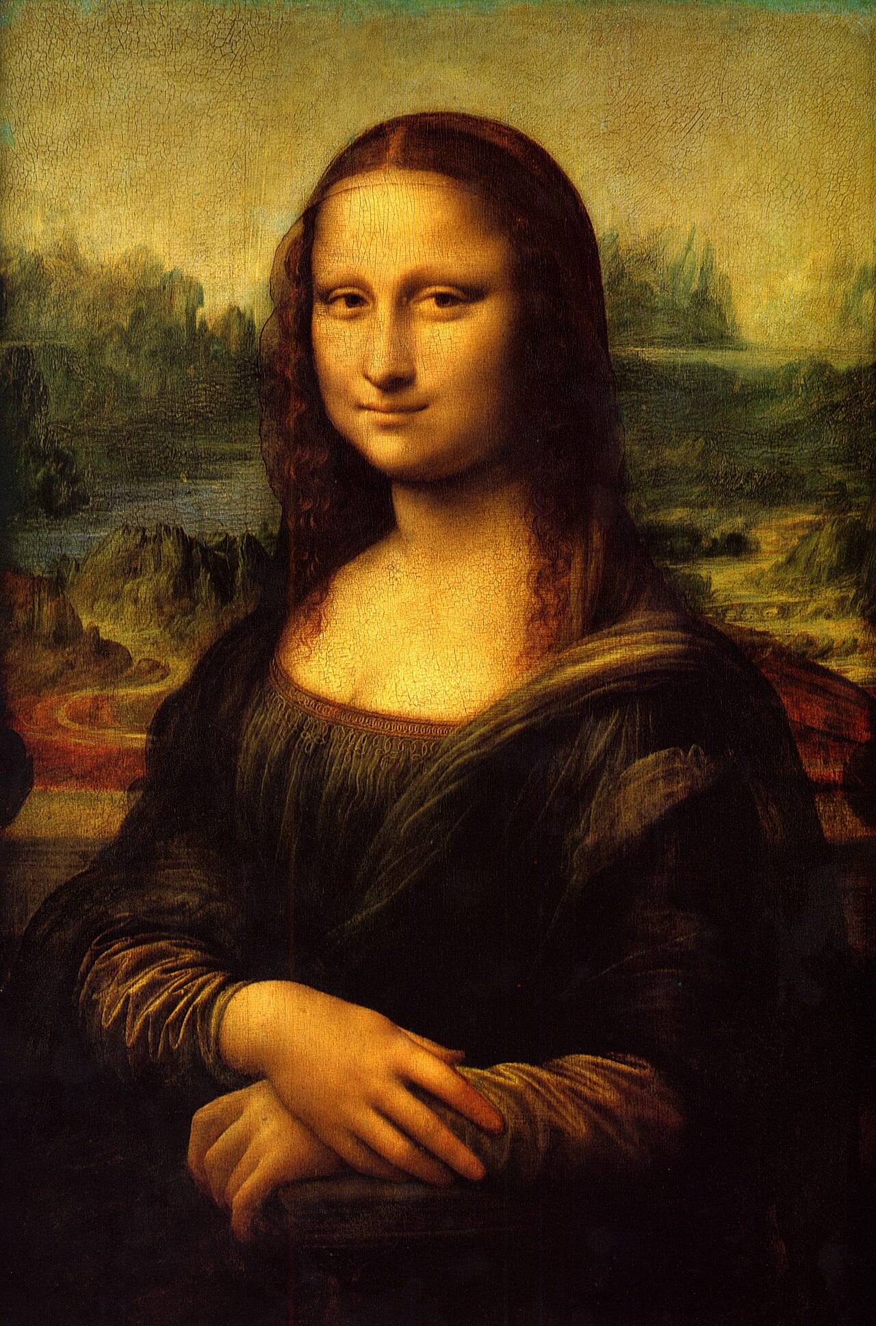 The Mona Lisa (or La Joconde, La Gioconda). von Leonardo da Vinci