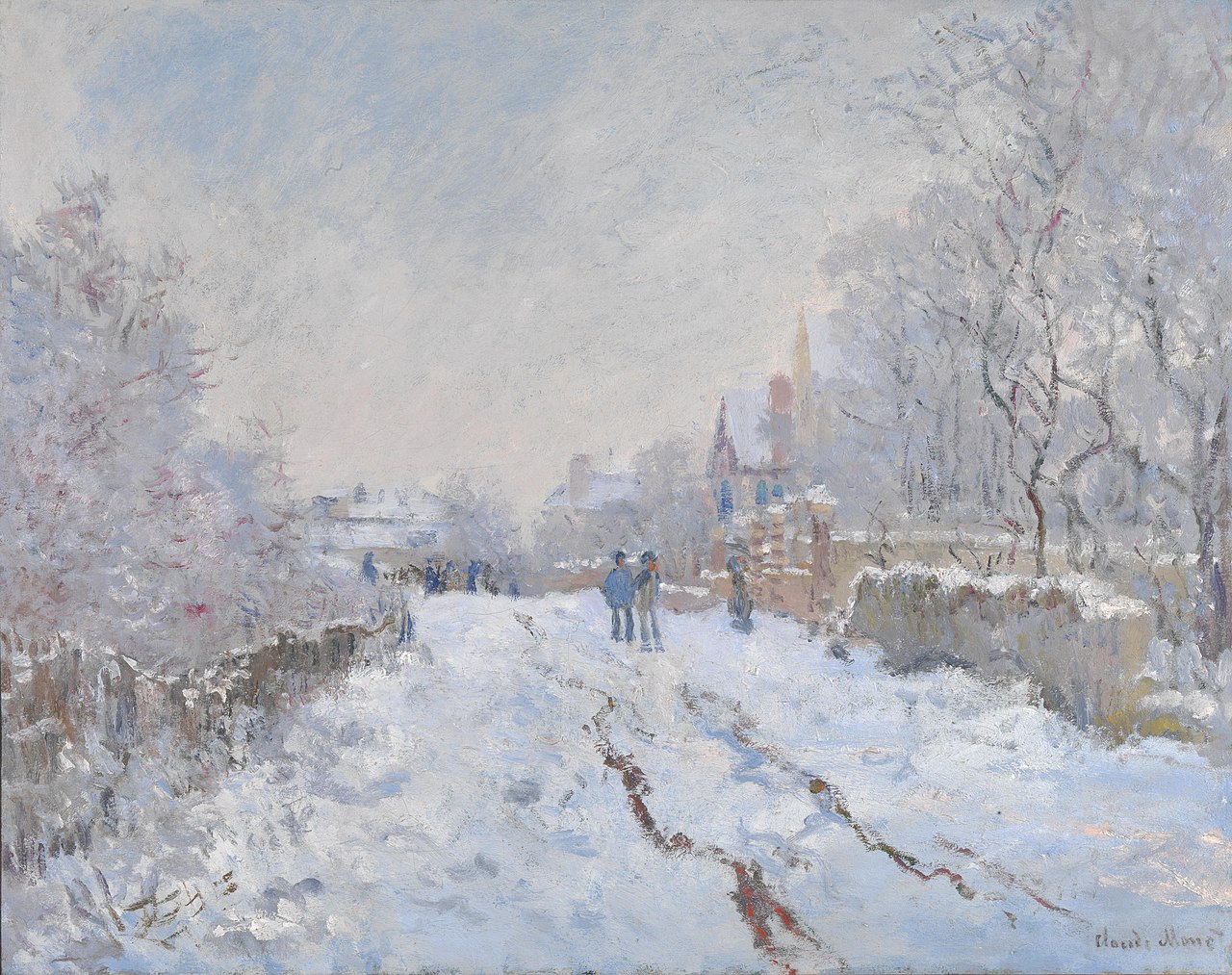 Snow Scene at Argenteuil von Claude Monet