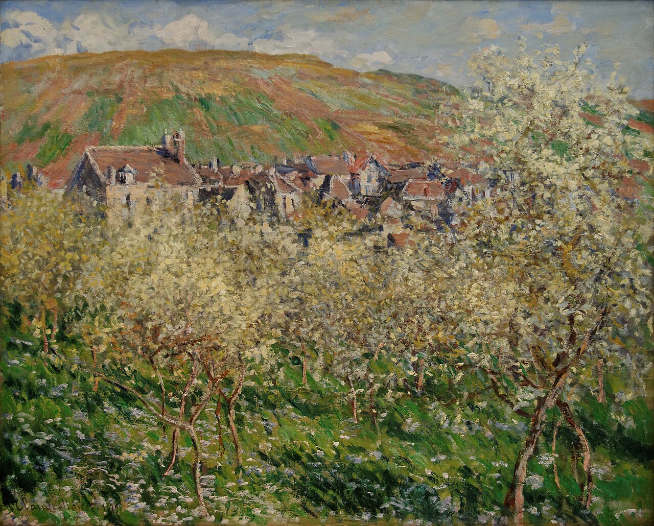 Plump trees in blossom Claude Monet von Yelkrokoyade