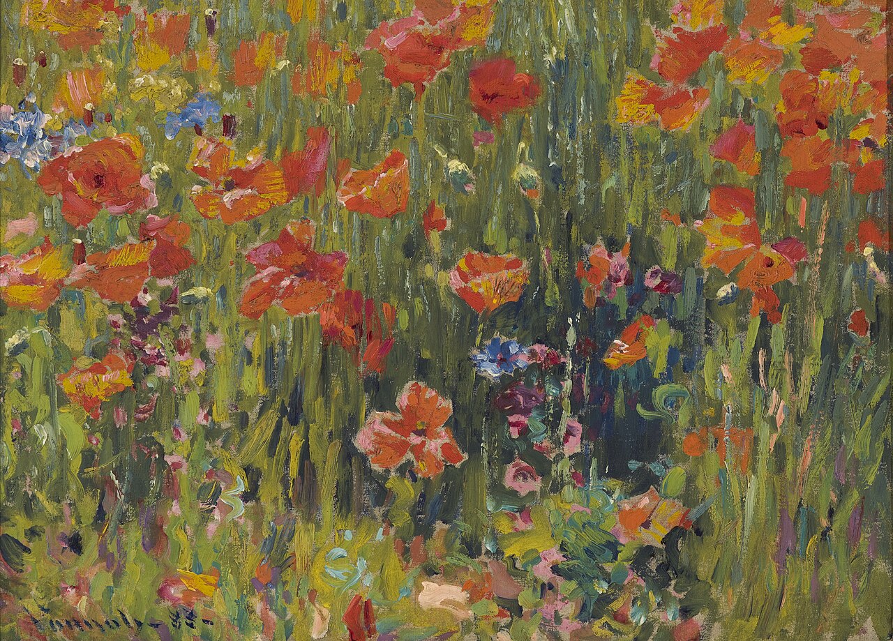 Poppies (detail) von Robert Vonnoh