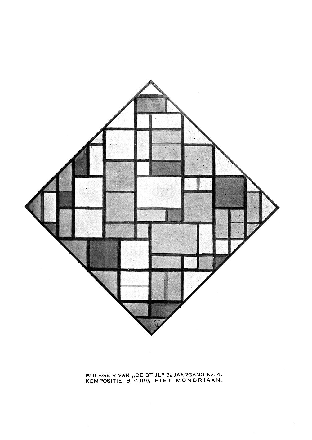 Stijl vol 03 nr 04 plate V recto von Theo van Doesburg, Piet Mondriaan