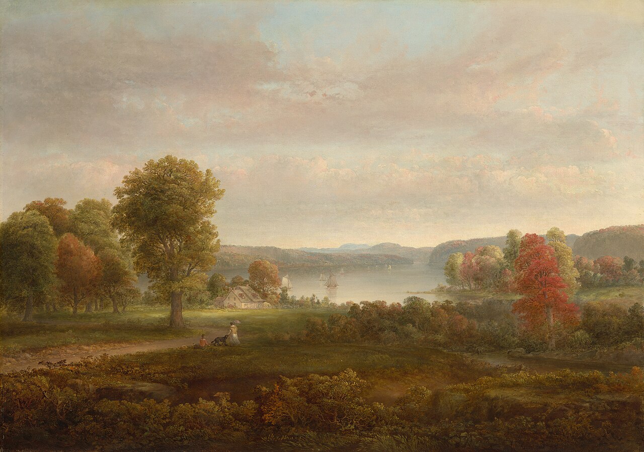 View on the Hudson in Autumn von Thomas Doughty