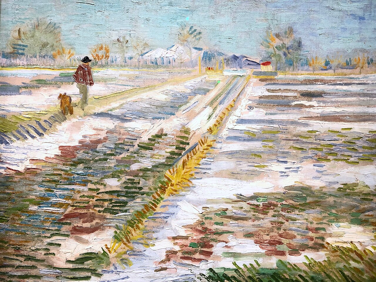 Vincent van Gogh. Landscape with Snow (Paysage enneigé), 1888 von Dr. Alexey Yakovlev