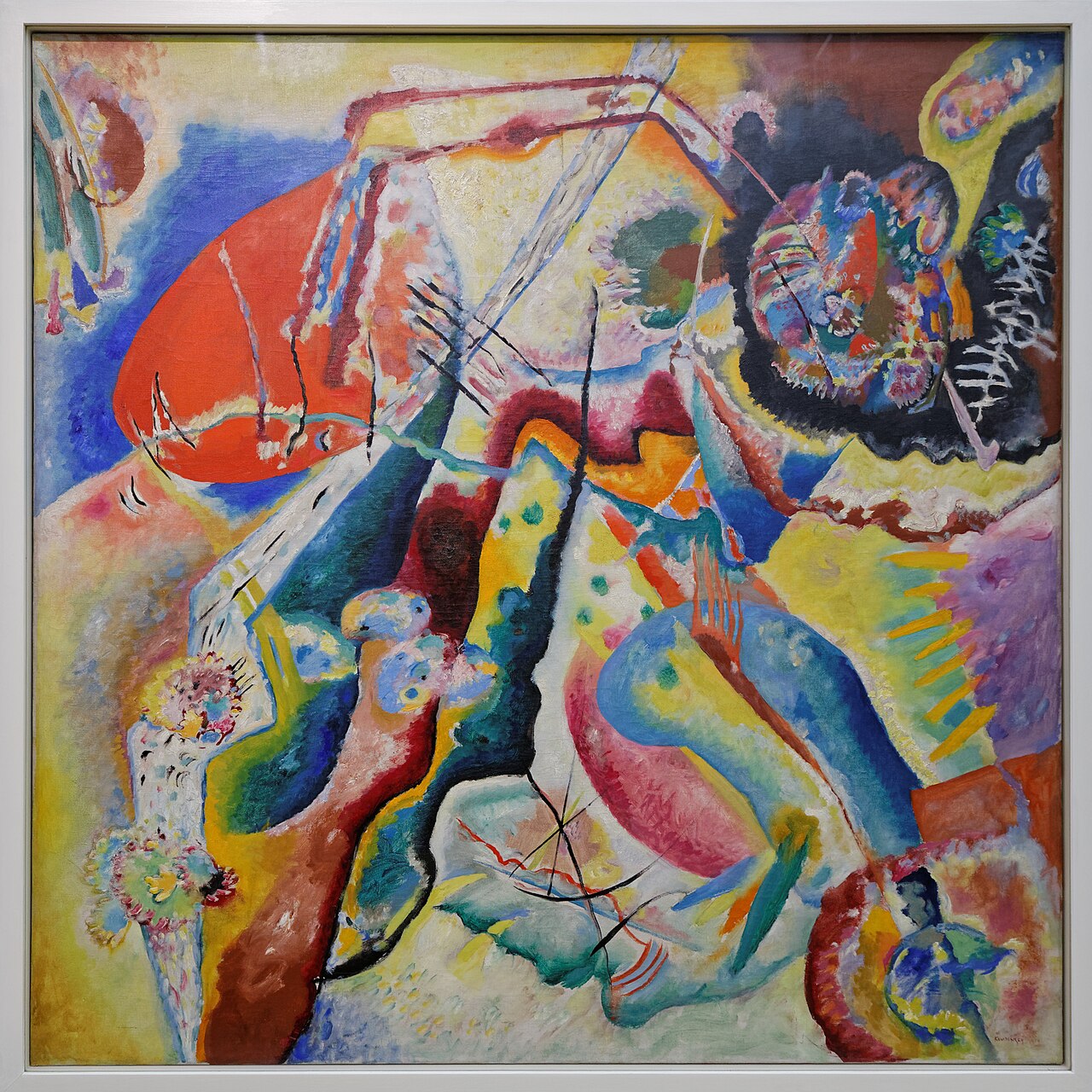 Tableau à la tache rouge (Bild mit rotem Fleck) von Wassily Kandinsky