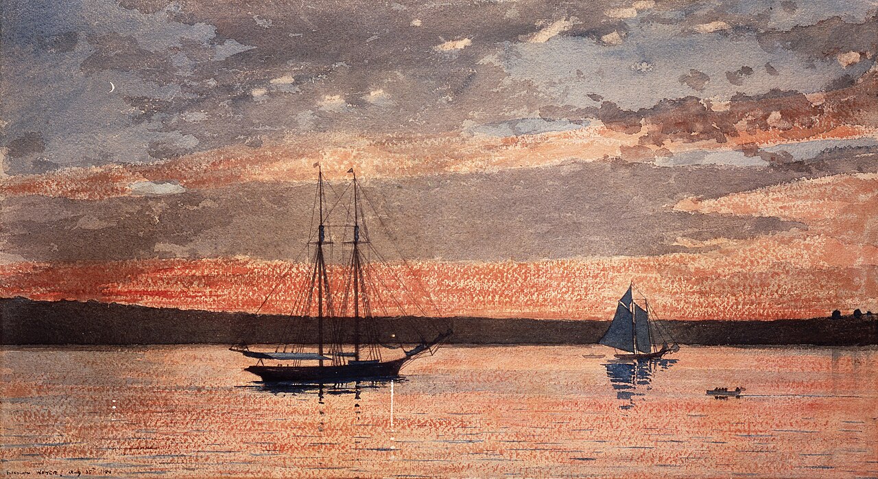Sunset at Gloucester von Winslow Homer
