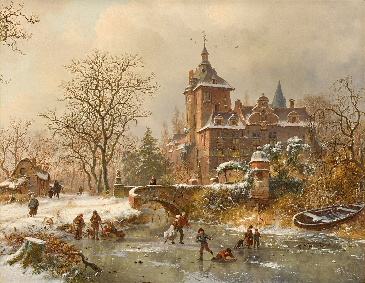 Winter Landscape von Fredrik Marinus Kruseman